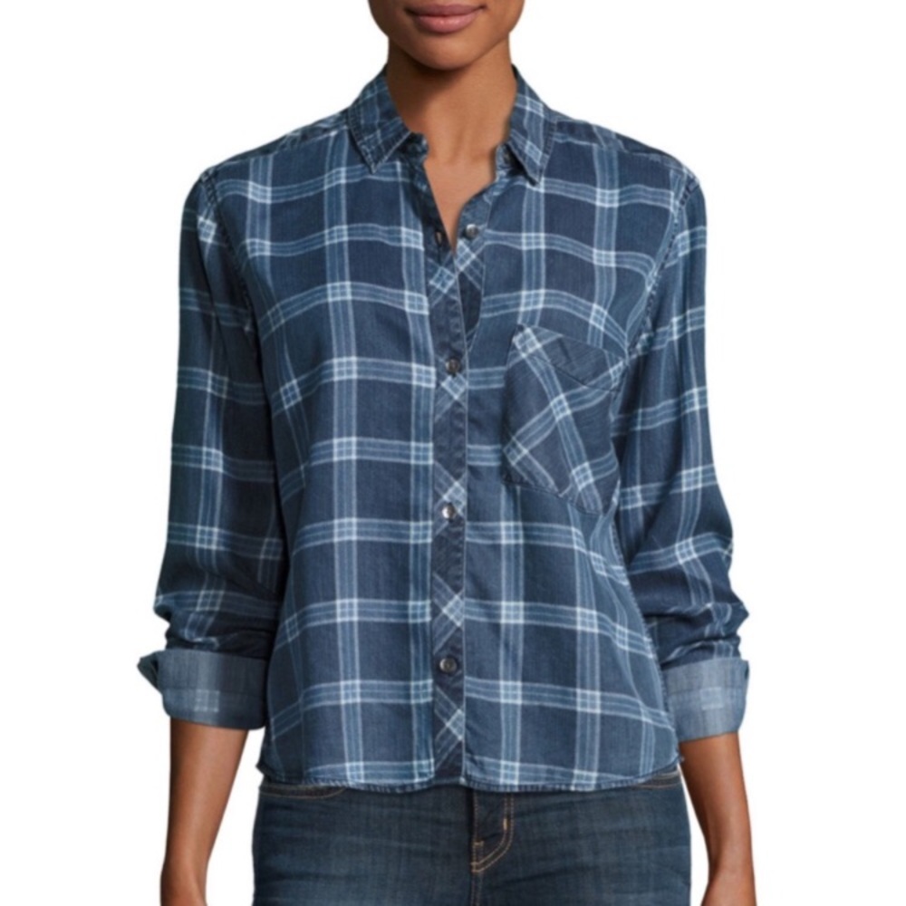 Rails Plaid Button Down Top Size Xs - image 1